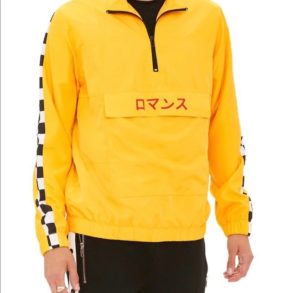 Yellow Checkered Windbreaker